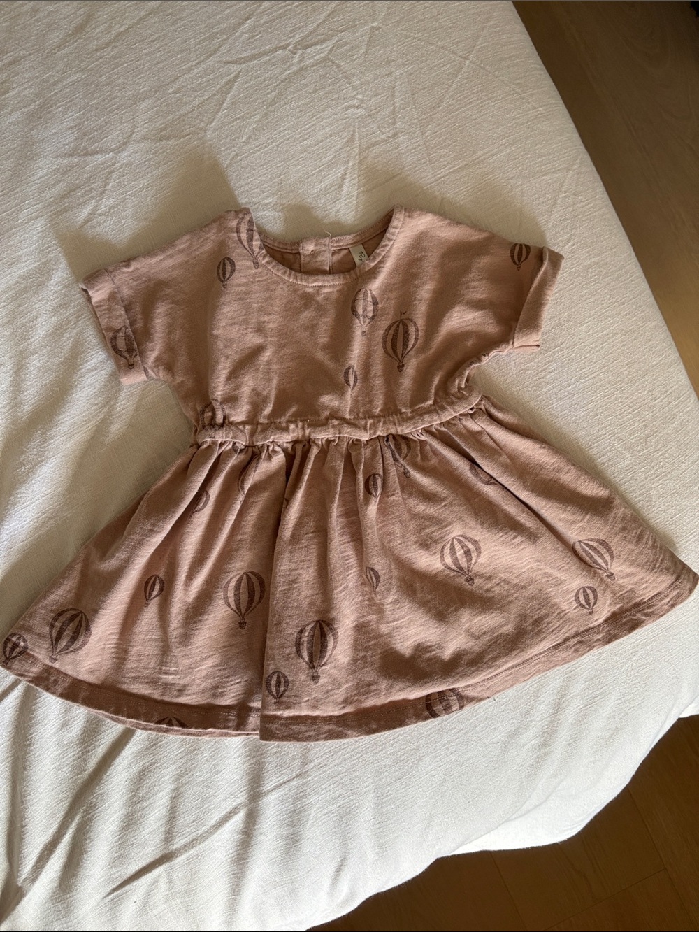 Rylee + Cru Dusty Balloon Print Cotton Dress